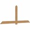 Ekena Millwork Eugene Smooth Timber Gable Bracket, Western Red Cedar, 96"W x 40"H x 1 1/2"D x 5 1/2"F, 10/12 Pitch GBW096X40X0206EUG00SWR - alternate 3